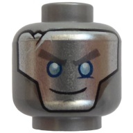 Lego hlava, stříbrná (6175918)